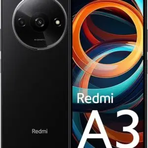 Xiaomi Redmi A3 Black: 6.71 inch HD+ display, 3GB RAM, 64GB ROM, 5000mAh battery and dual camera.