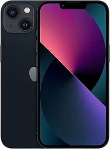 Apple iPhone 13 Midnight, 128GB storage, featuring Face ID and a 2-year official warranty.
